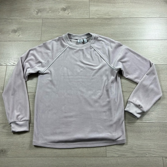 Adidas OG Velvet Long Sleeve Crewneck Top - Picture 4 of 13